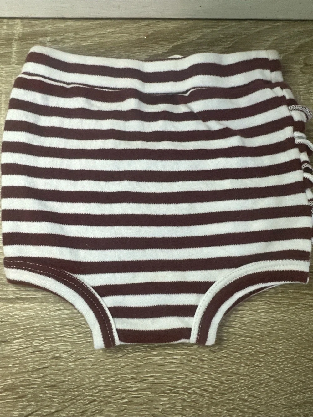 Kate Quinn Retro Ruffle Bloomers Bundle Size6-12 Mnths Burgandy & Striped Burg